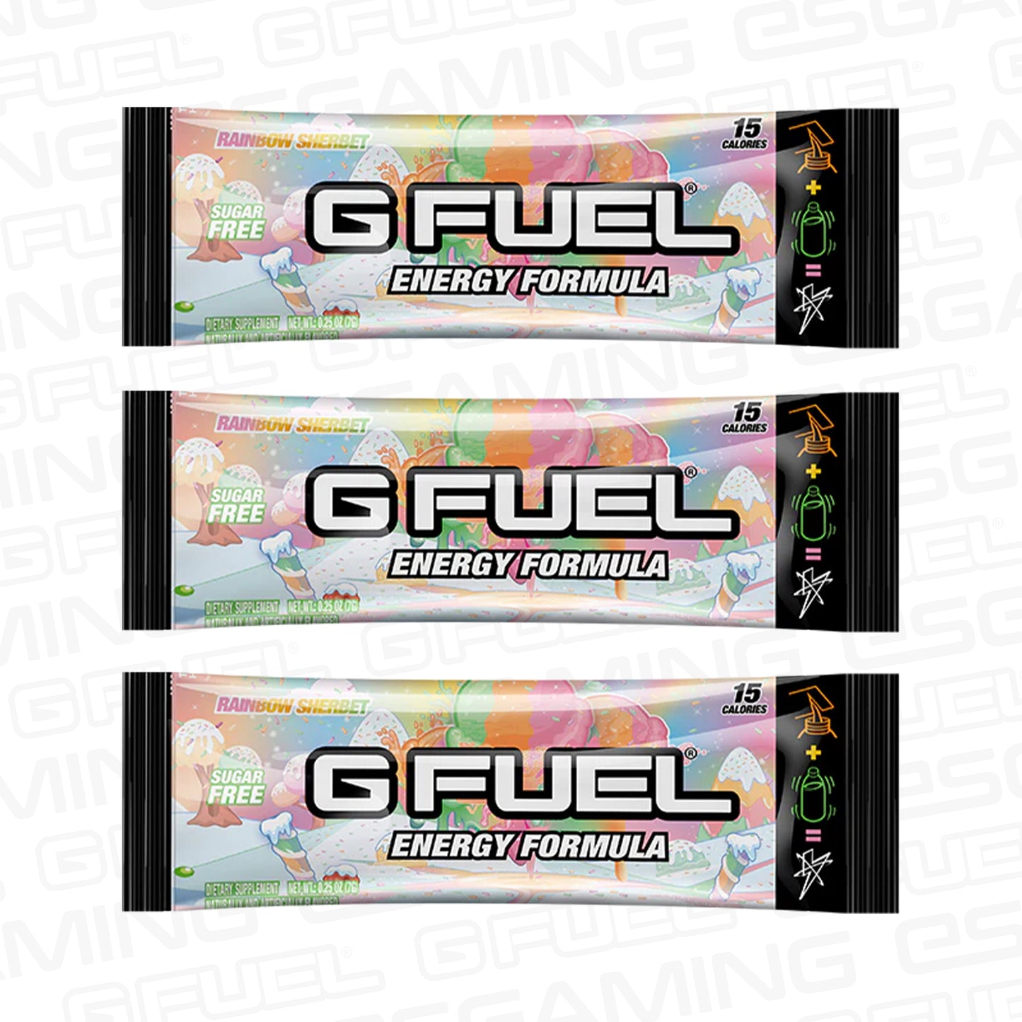G Fuel Rainbow Sherbet Sachets - 3 Servings