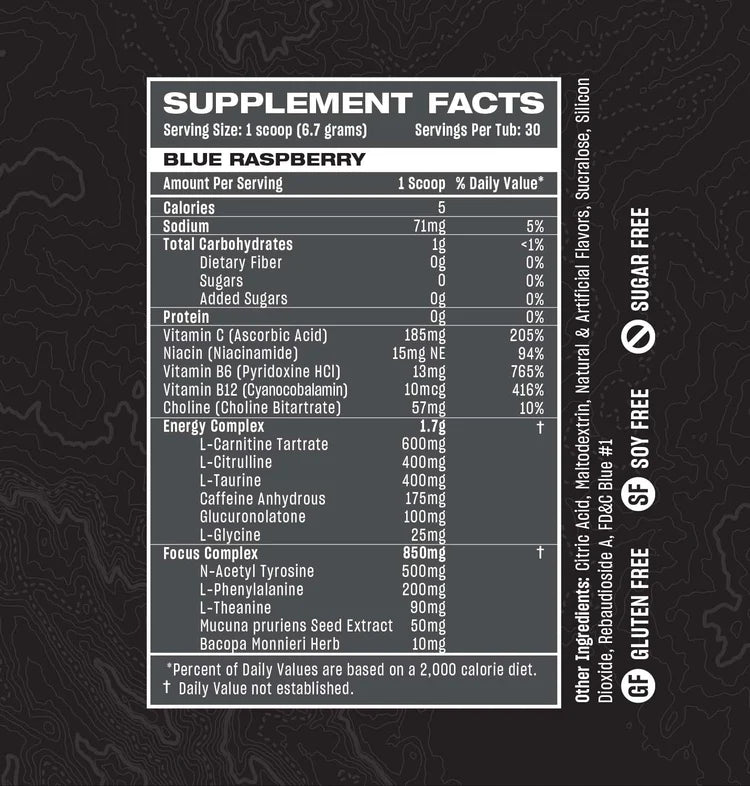 Rogue Energy Blue Raspberry Tub - 30 Servings