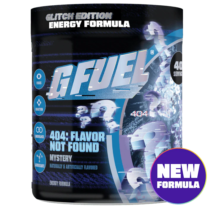 G Fuel 404: Flavour Not Found 2.0 Tub - 40 Servings - Glitch Edition