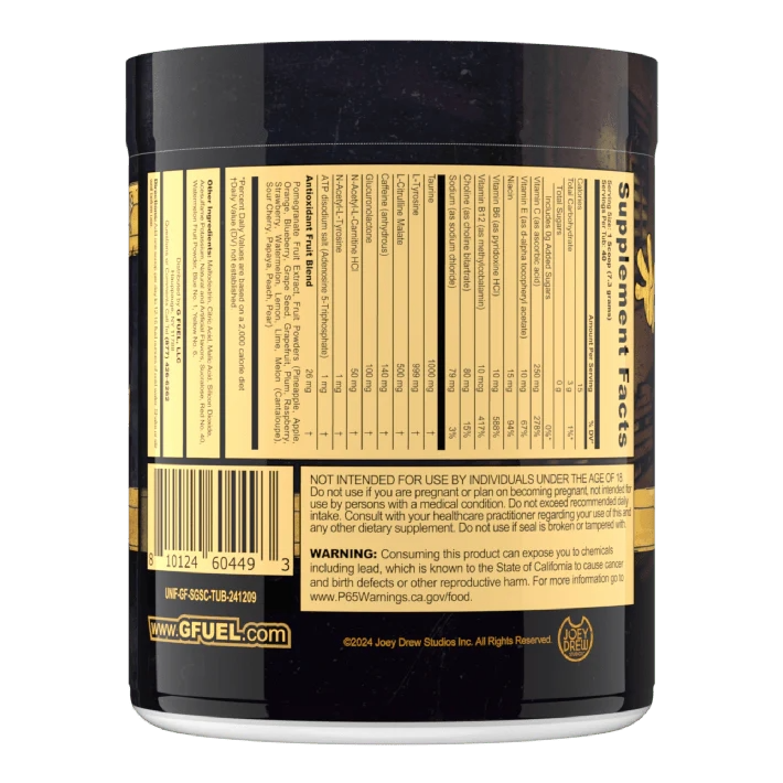 G Fuel Demon Ink Tub - 40 Servings - Bendy