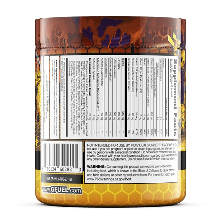 G Fuel Honey Lemon Tub - 40 Servings