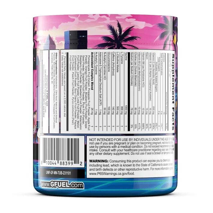 G Fuel Miami Nights Tub - 40 Servings