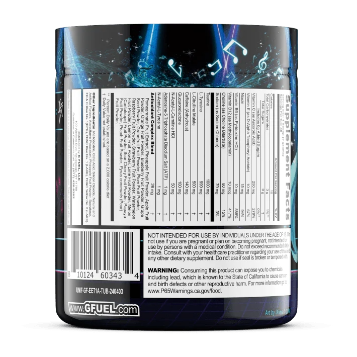 G Fuel Miku’s Sweet Melodies Diva Tub - 40 Servings - Hatsune Miku
