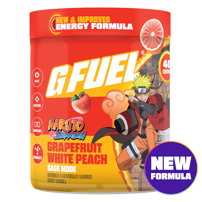 G Fuel Sage Mode 2.0 Tub - 40 Servings - Naruto Shippuden