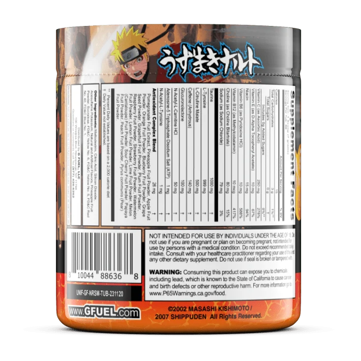 G Fuel Naruto's Sage Mode Tub - 40 Servings