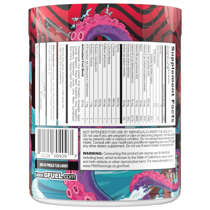 G Fuel Booty Pie PewDiePie Tub - 40 Servings