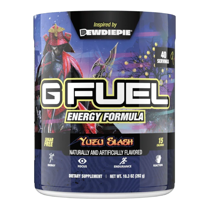 G Fuel Yuzu Slash Tub - 40 Servings - PewDiePie