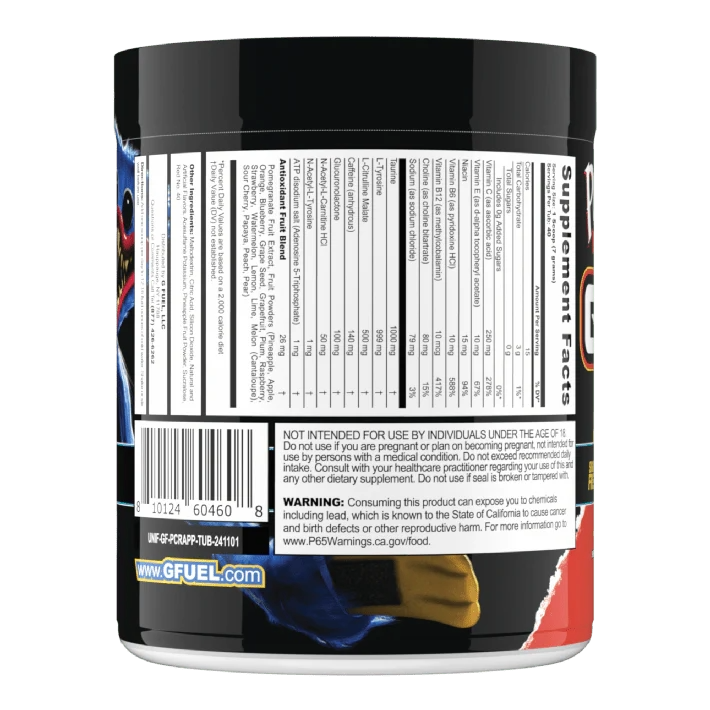 G Fuel Playtime Cooler Tub - 40 Servings - Poppy Playtime