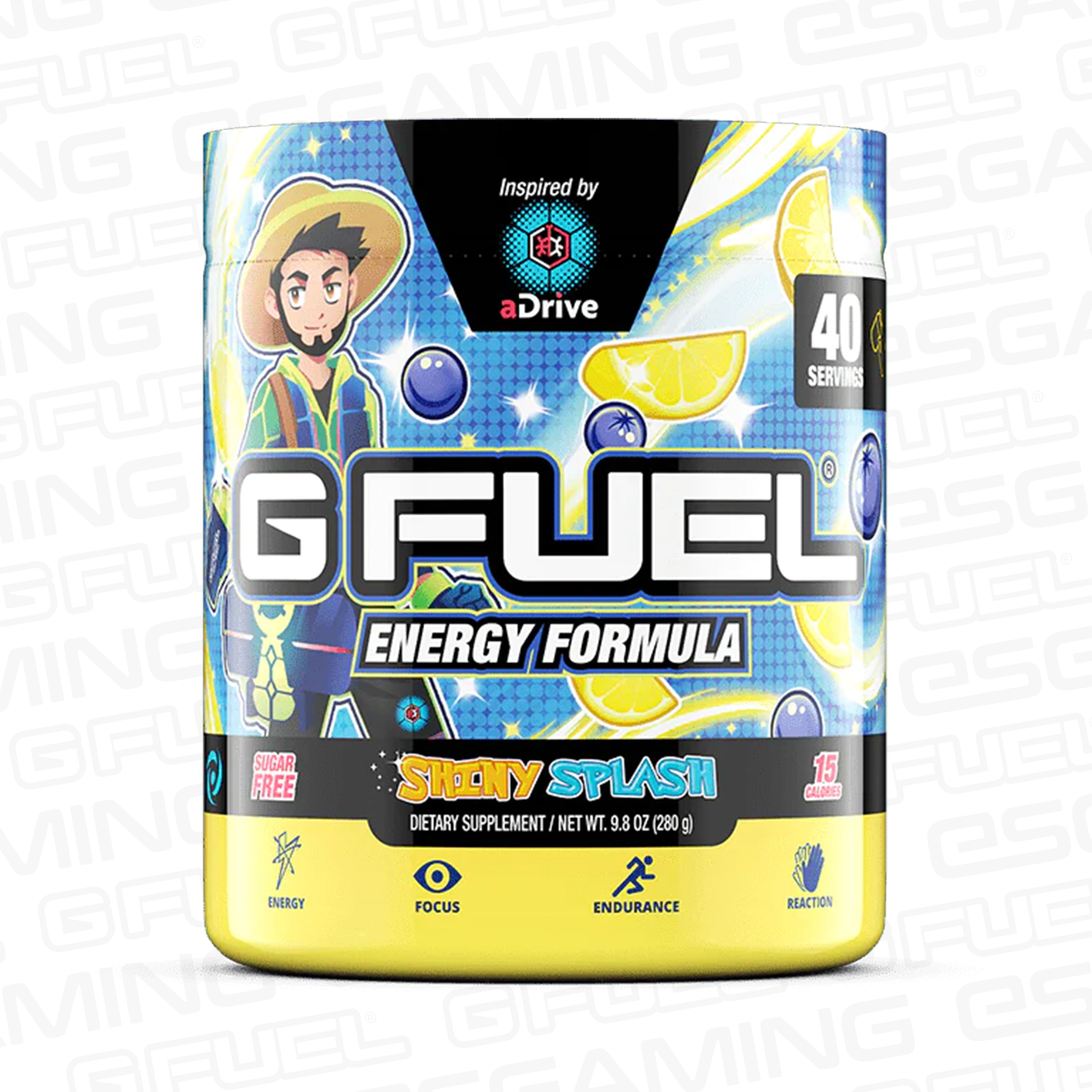 G Fuel Shiny Splash Remaster Tub 40 Servings aDrive Energy Drink