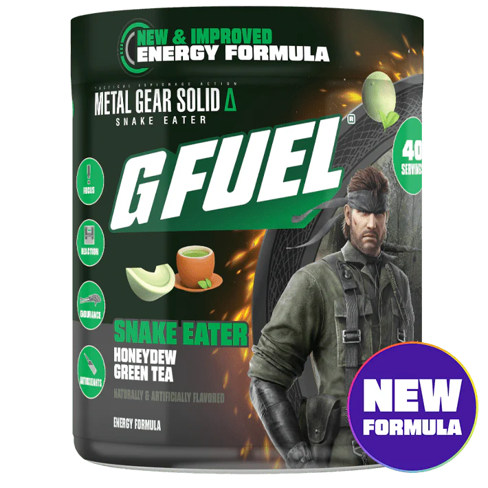 G Fuel Snake Eater 2.0 Tub - 40 Servings - Metal Gear Solid