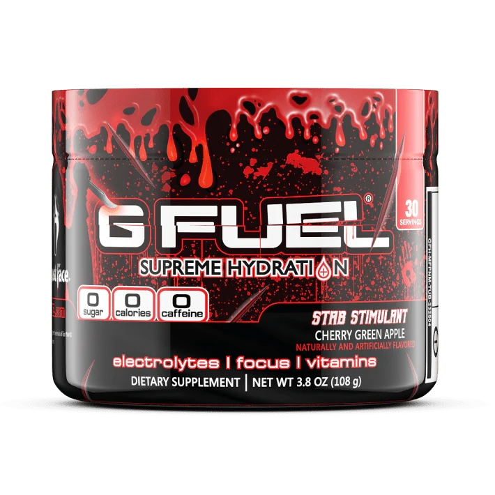 G Fuel Stab Stimulant Supreme Hydration - 30 Servings - Ghost Face