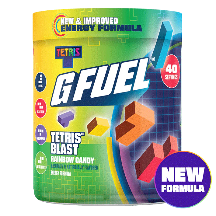 G Fuel Tetris Blast 2.0 Tub - 40 Servings
