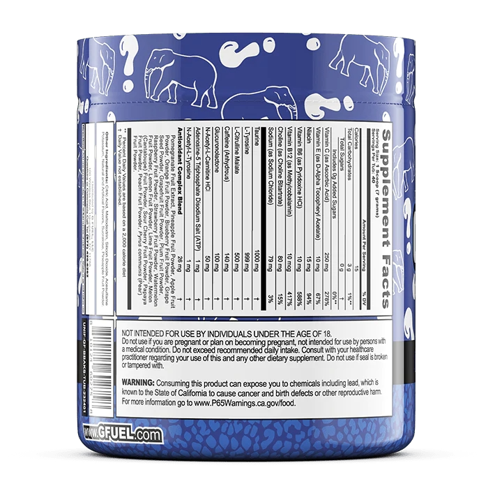 G Fuel White Elephant Mystery Flavour Tub - 40 Servings