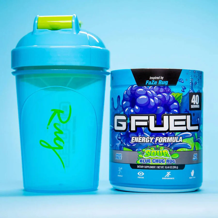 G Fuel Sour Blue Chug Rug Collector Box - Faze Rug