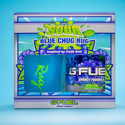G Fuel Sour Blue Chug Rug Collector Box - Faze Rug