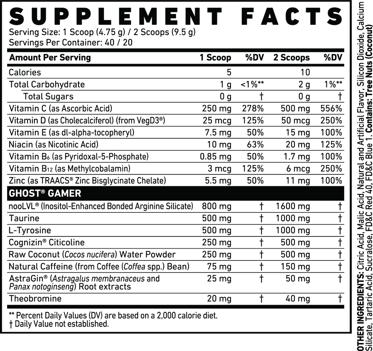 Ghost Gamer - Faze Pop Tub - 40 Servings