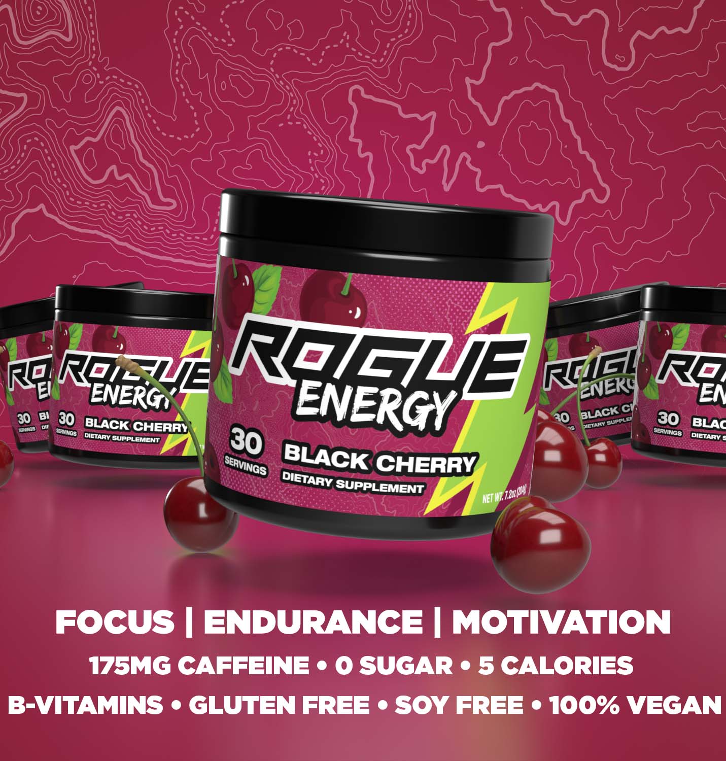 Rogue Energy Black Cherry Tub - 30 Servings