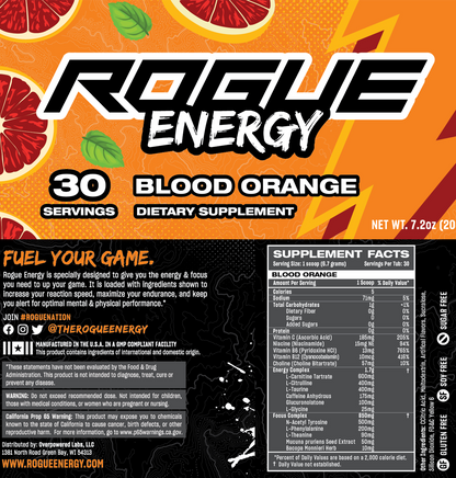 Rogue Energy Blood Orange Tub - 30 Servings