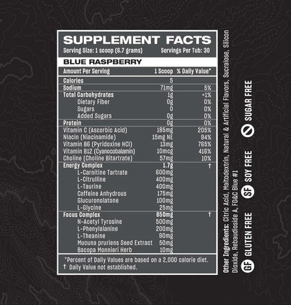 Rogue Energy Blue Raspberry Sachet - Single Pack