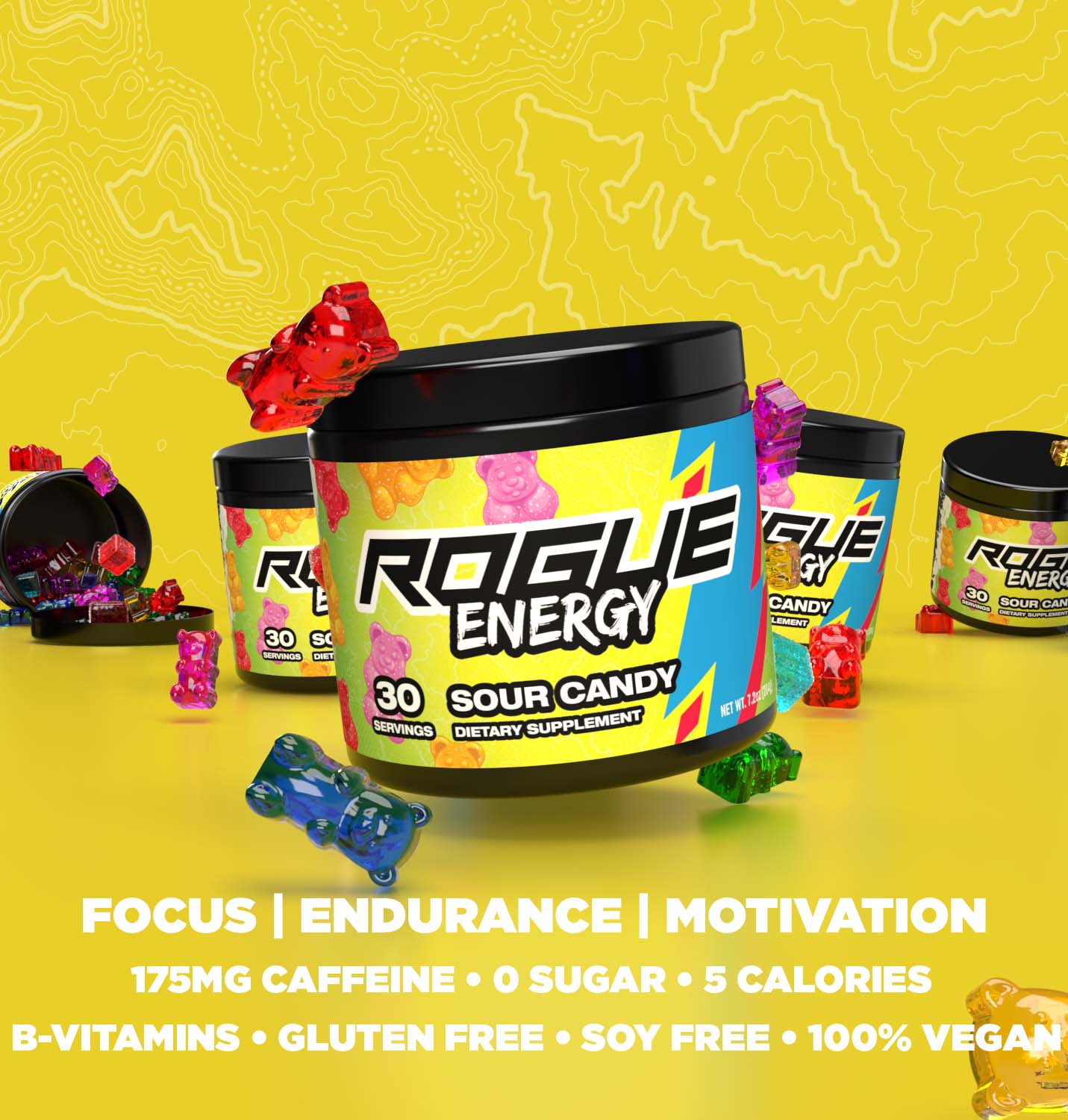 Rogue Energy Sour Candy Tub - 30 Servings