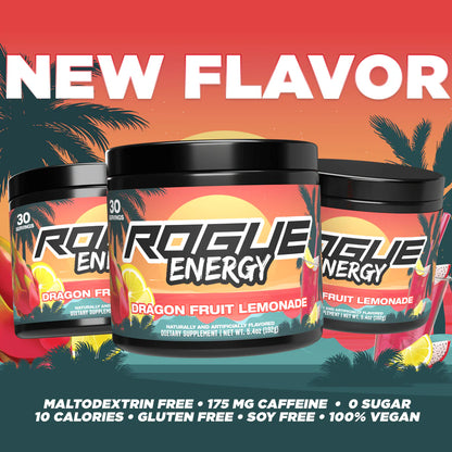 Rogue Energy Dragon Fruit Lemonade Tub - 30 Servings