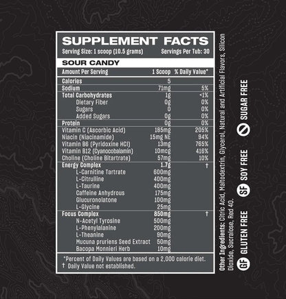 Rogue Energy Sour Candy Sachet - Single Pack