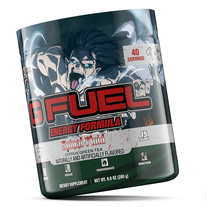 G Fuel Spinal Fluid Tub - 40 Servings - Attack On Titan