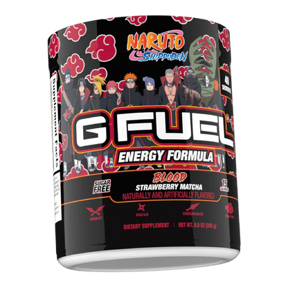 G Fuel Akatsuki Blood Tub - 40 Servings - Naruto