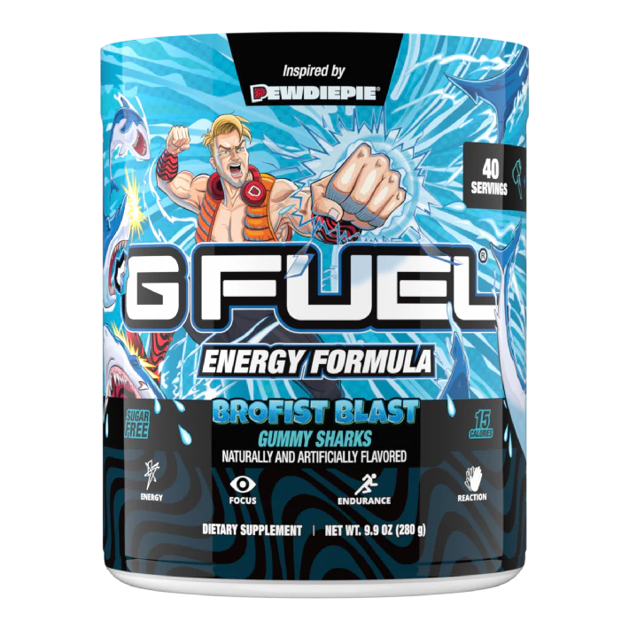 G Fuel Brofist Blast Tub - 40 Servings - PewDiePie