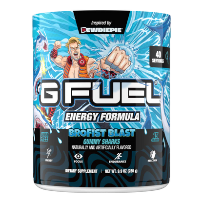 G Fuel Brofist Blast Tub - 40 Servings - PewDiePie