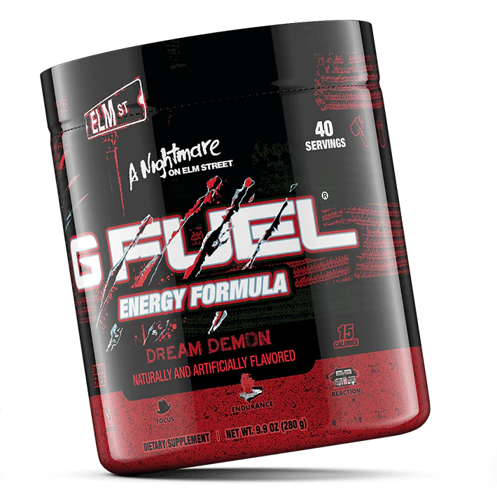 G Fuel Dream Demon Tub - 40 Servings - Nightmare On Elm Street