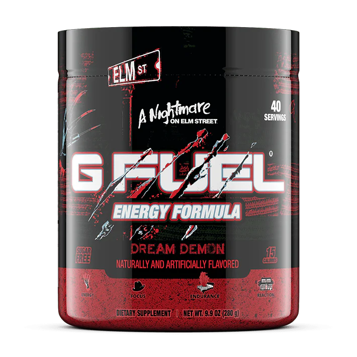 G Fuel Dream Demon Tub - 40 Servings - Nightmare On Elm Street