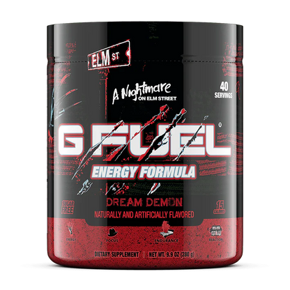 G Fuel Dream Demon Tub - 40 Servings - Nightmare On Elm Street