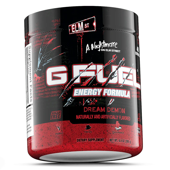 G Fuel Dream Demon Tub - 40 Servings - Nightmare On Elm Street