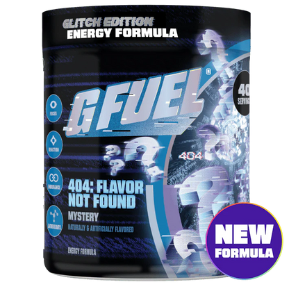 G Fuel 404: Flavour Not Found 2.0 Tub - 40 Servings - Glitch Edition