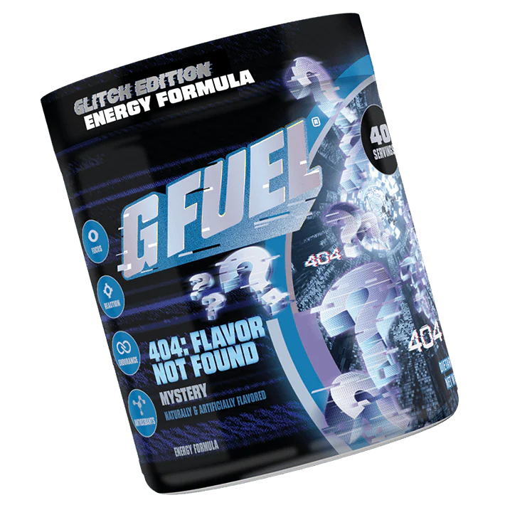 G Fuel 404: Flavour Not Found 2.0 Tub - 40 Servings - Glitch Edition
