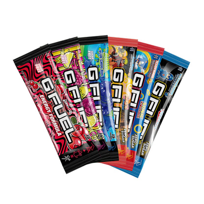 G Fuel 6 Sachets Starter Pack - 6 Different Flavours