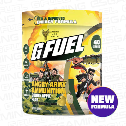 G Fuel Angry Army Ammunition 2.0 Tub - 40 Servings - Angry Joe Show