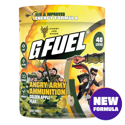 G Fuel Angry Army Ammunition 2.0 Tub - 40 Servings - Angry Joe Show