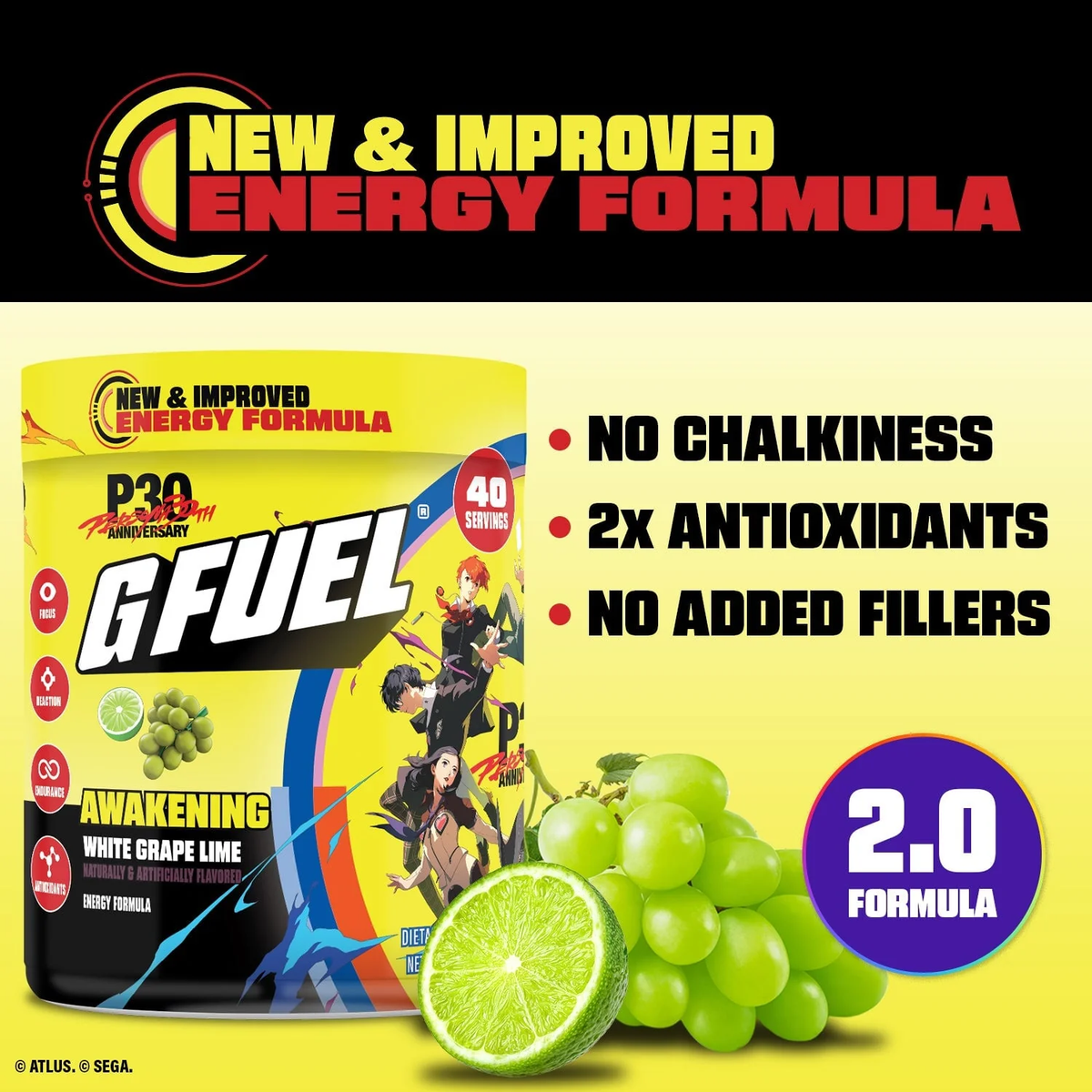 G Fuel Awakening 2.0 Tub - 40 Servings - Persona 30th