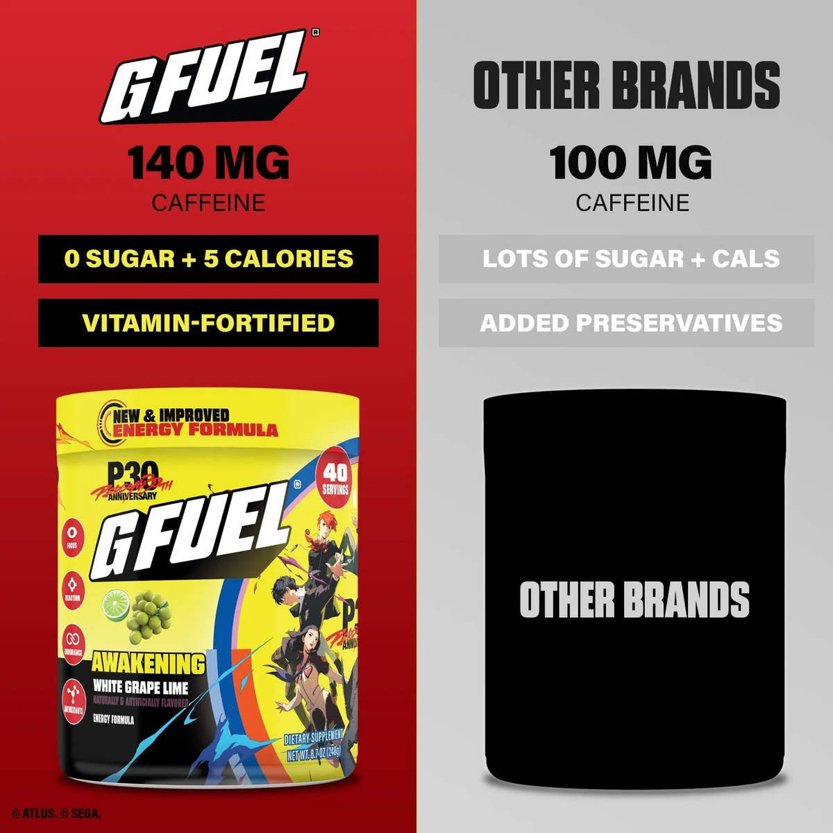 G Fuel Awakening 2.0 Tub - 40 Servings - Persona 30th