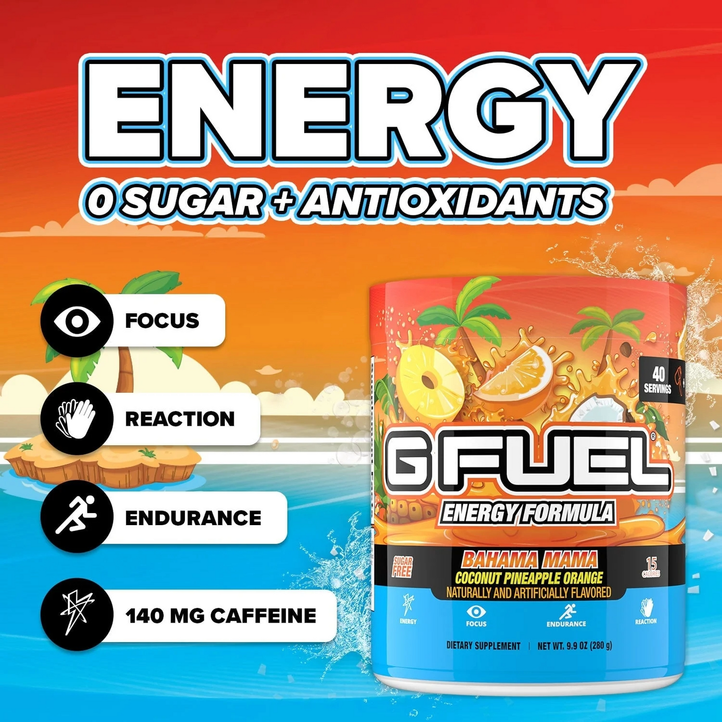 G Fuel Bahama Mama Tub - 40 Servings