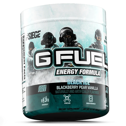 G Fuel Black Ice Tub - 40 Servings - Rainbow Six Siege