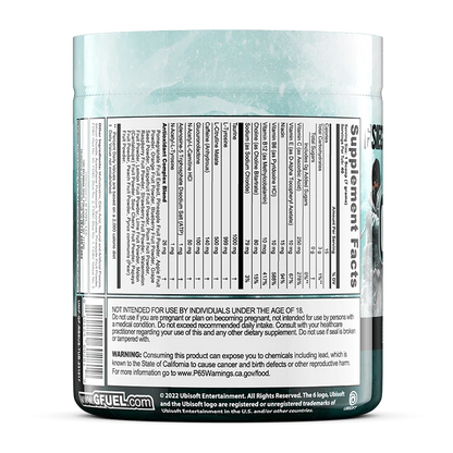G Fuel Black Ice Tub - 40 Servings - Rainbow Six Siege