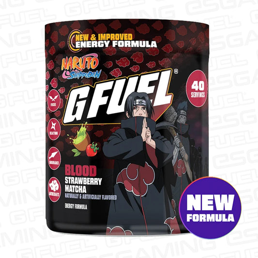 G Fuel Blood 2.0 Tub - 40 Servings - Naruto Shippuden