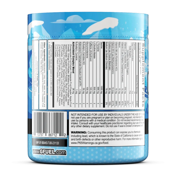 G Fuel Blue Ice Tub - 40 Servings