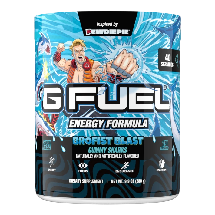 G Fuel Brofist Blast Tub - 40 Servings - PewDiePie