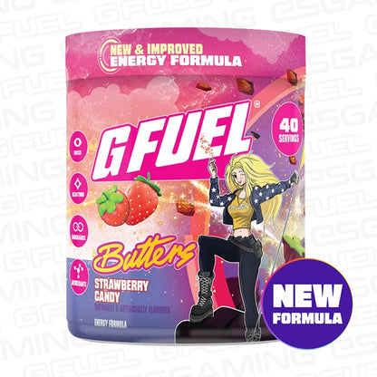 G Fuel Butters Strawberry Candy 2.0 Tub - 40 Servings - NoisyButters