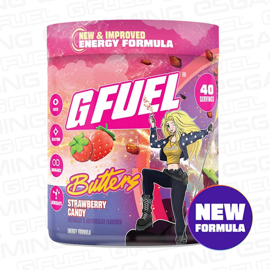 G Fuel Butters Strawberry Candy 2.0 Tub - 40 Servings - NoisyButters