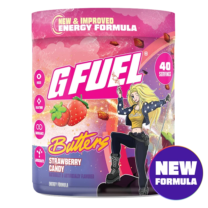 G Fuel Butters Strawberry Candy 2.0 Tub - 40 Servings - NoisyButters
